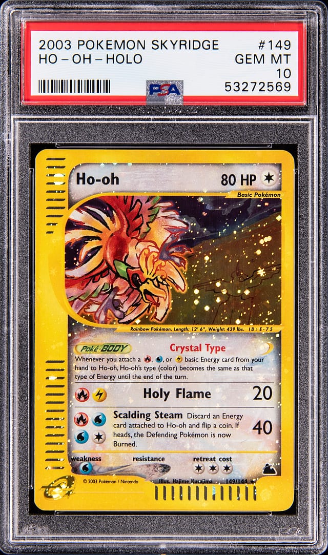 2003 Skyridge Crystal Ho-Oh PSA 10 Sells for $25K