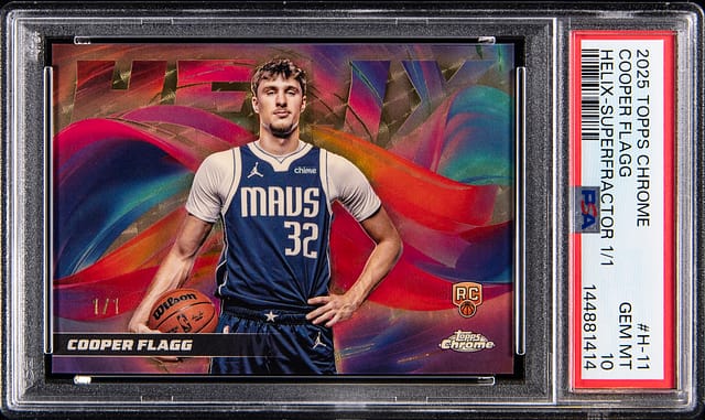 Cooper Flagg Helix SuperFractor 1/1 PSA 10 Sale