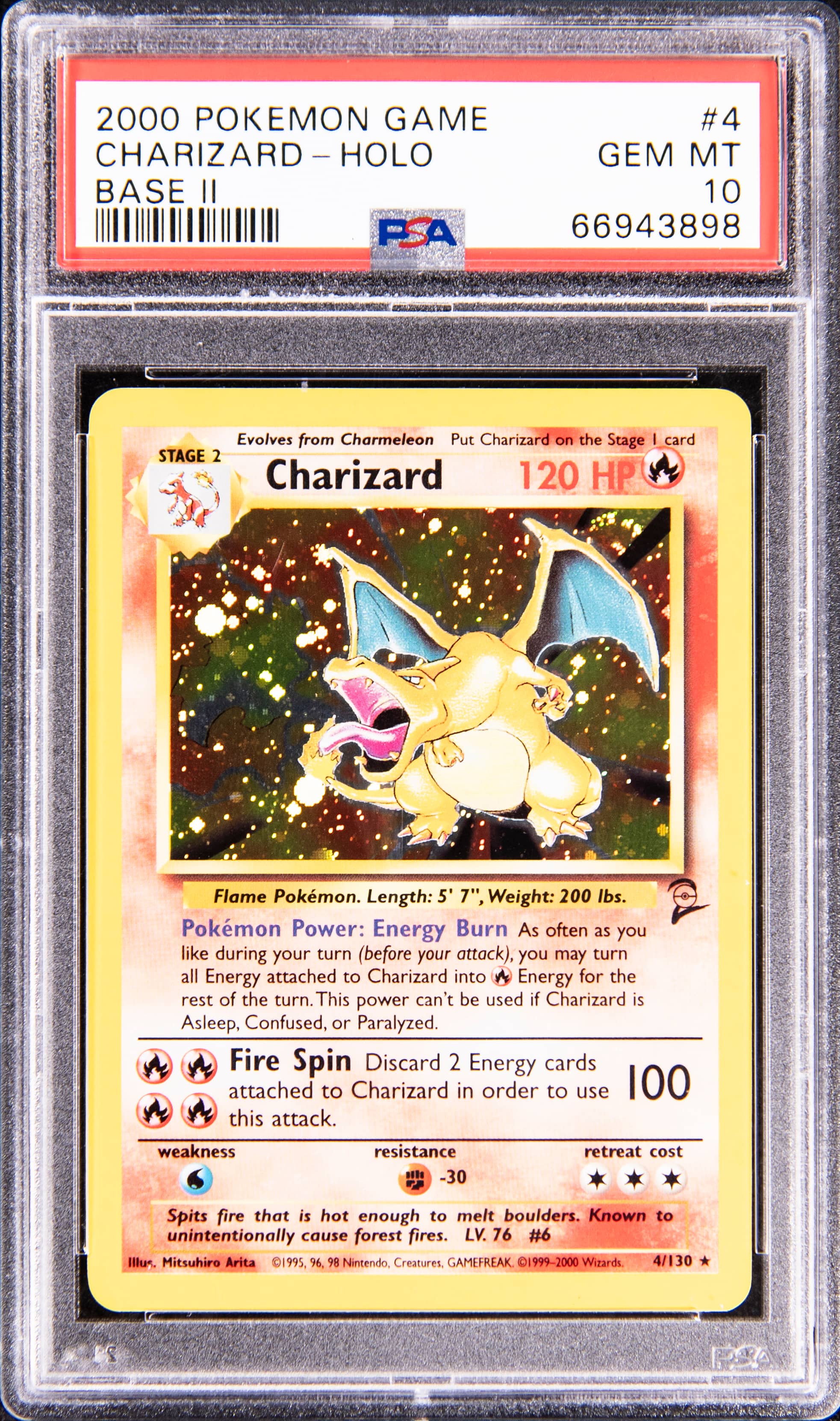 2000 Base Set 2 Charizard PSA 10 Sells for $21K