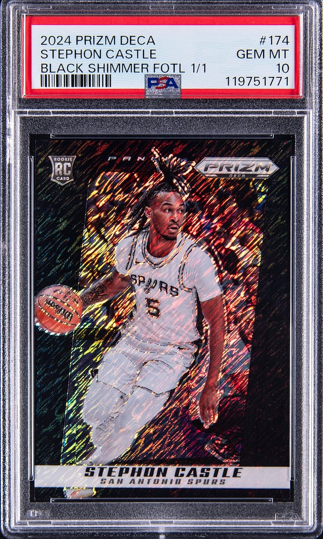 Stephon Castle 2024-25 Prizm Deca Black 1/1 PSA 10 Sale