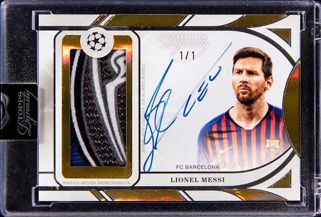 Lionel Messi 2024-25 Dynasty UCC 1/1 Gold Sale