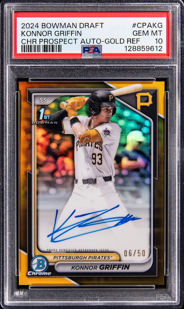 Konnor Griffin Gold Refractor Auto PSA 10 Sells for $18K