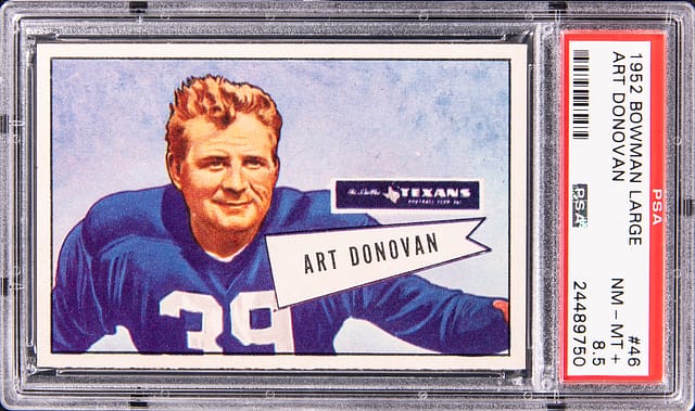 1952 Bowman Large Art Donovan Rookie PSA 8.5 Sale