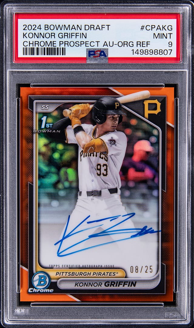 Konnor Griffin 2024 Bowman Draft Orange Auto Sale