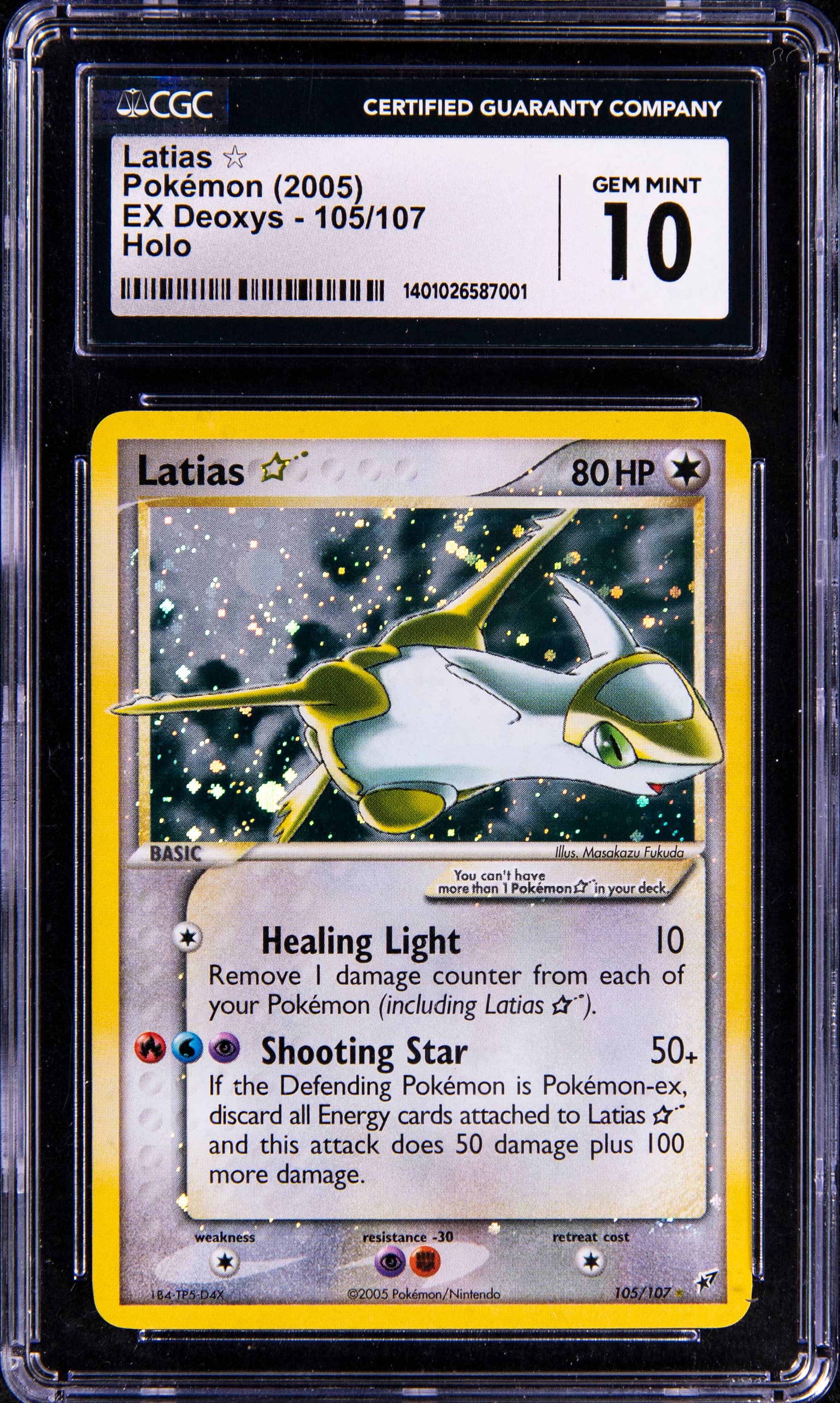2005 EX Deoxys Gold Star Latias CGC 10 sells for $31K
