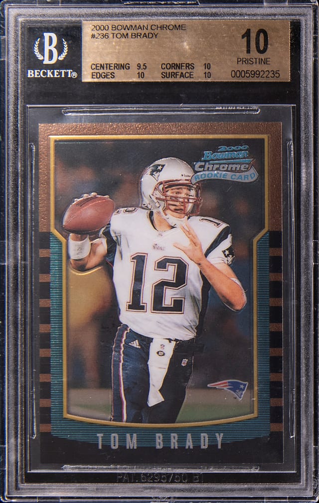 2000 Bowman Chrome Tom Brady BGS 10 Sale Review