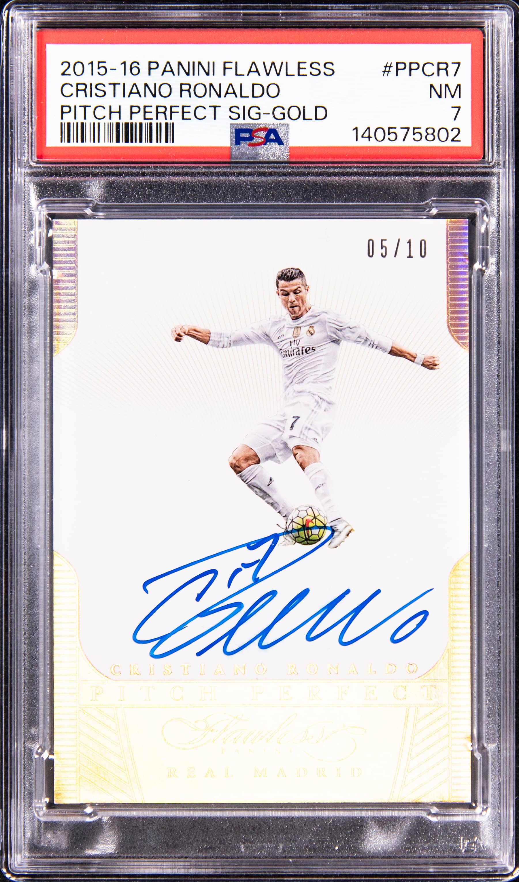 2015-16 Flawless CR7 Gold Auto /10 Sells for $34K