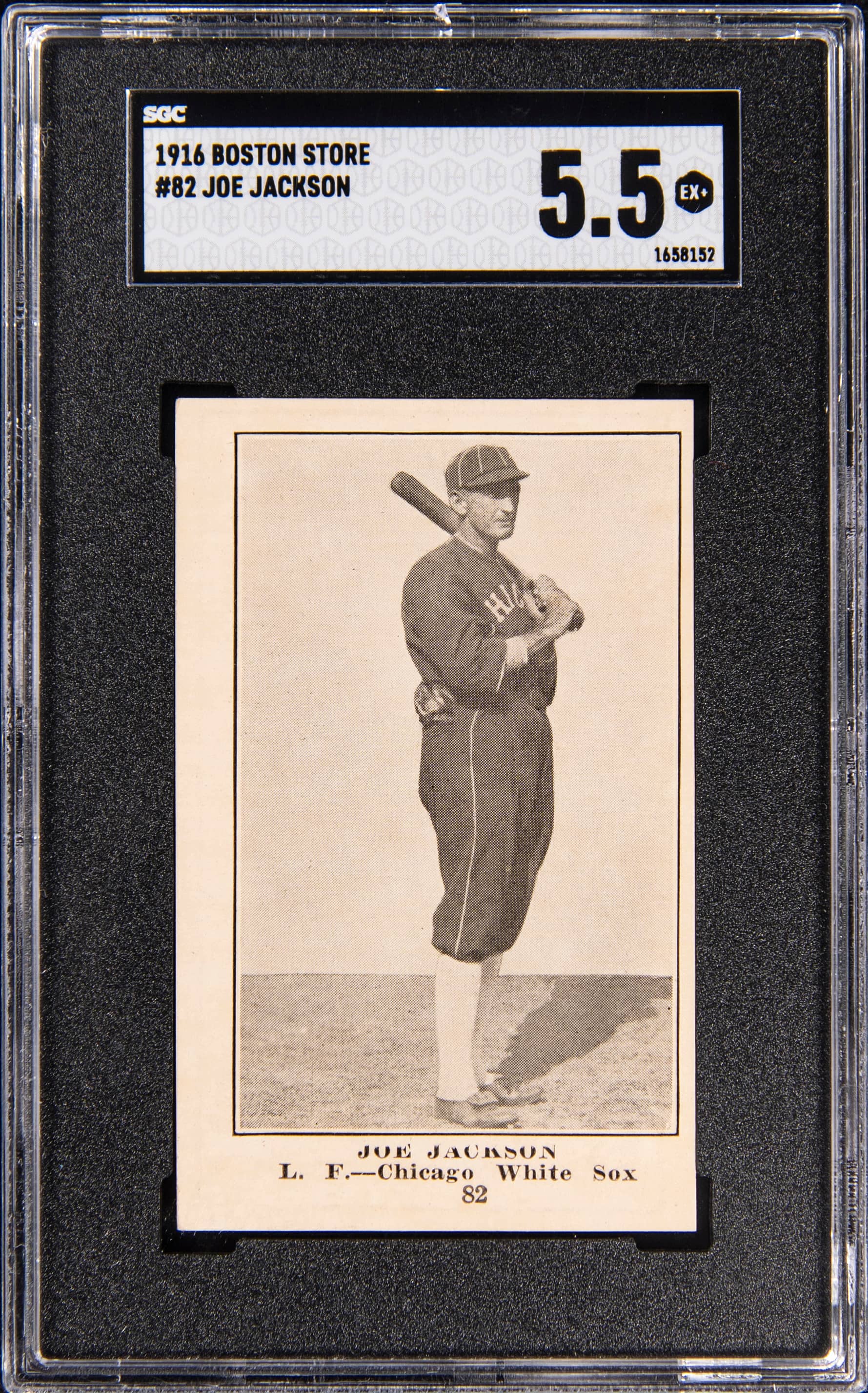 1917 Boston Store Joe Jackson SGC 5.5 sells for $136k