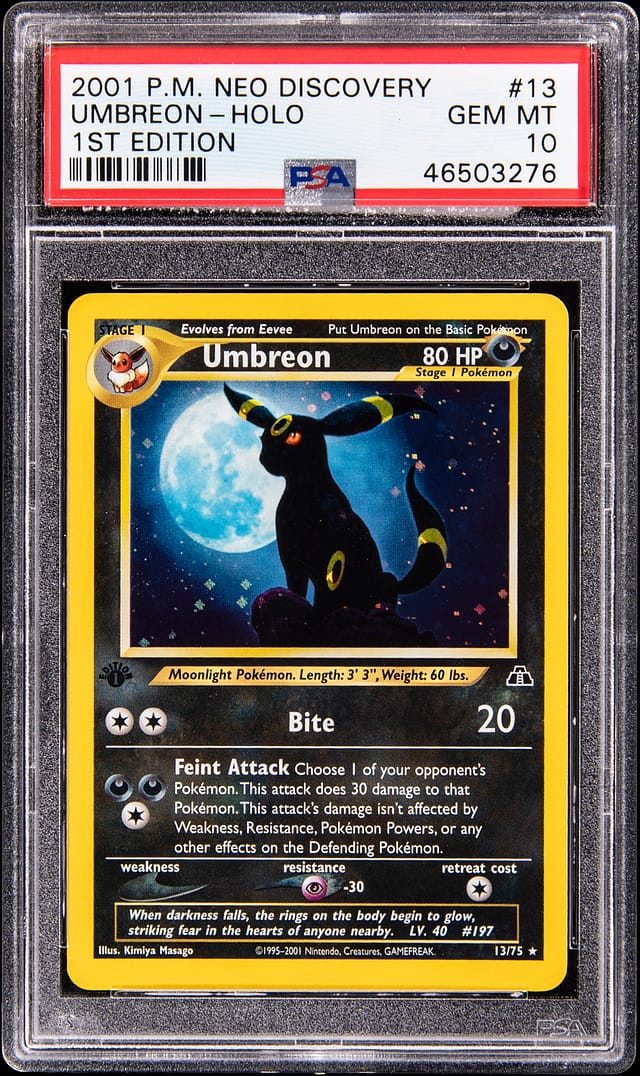 2001 Neo Discovery Umbreon PSA 10 Sells for $47.6K
