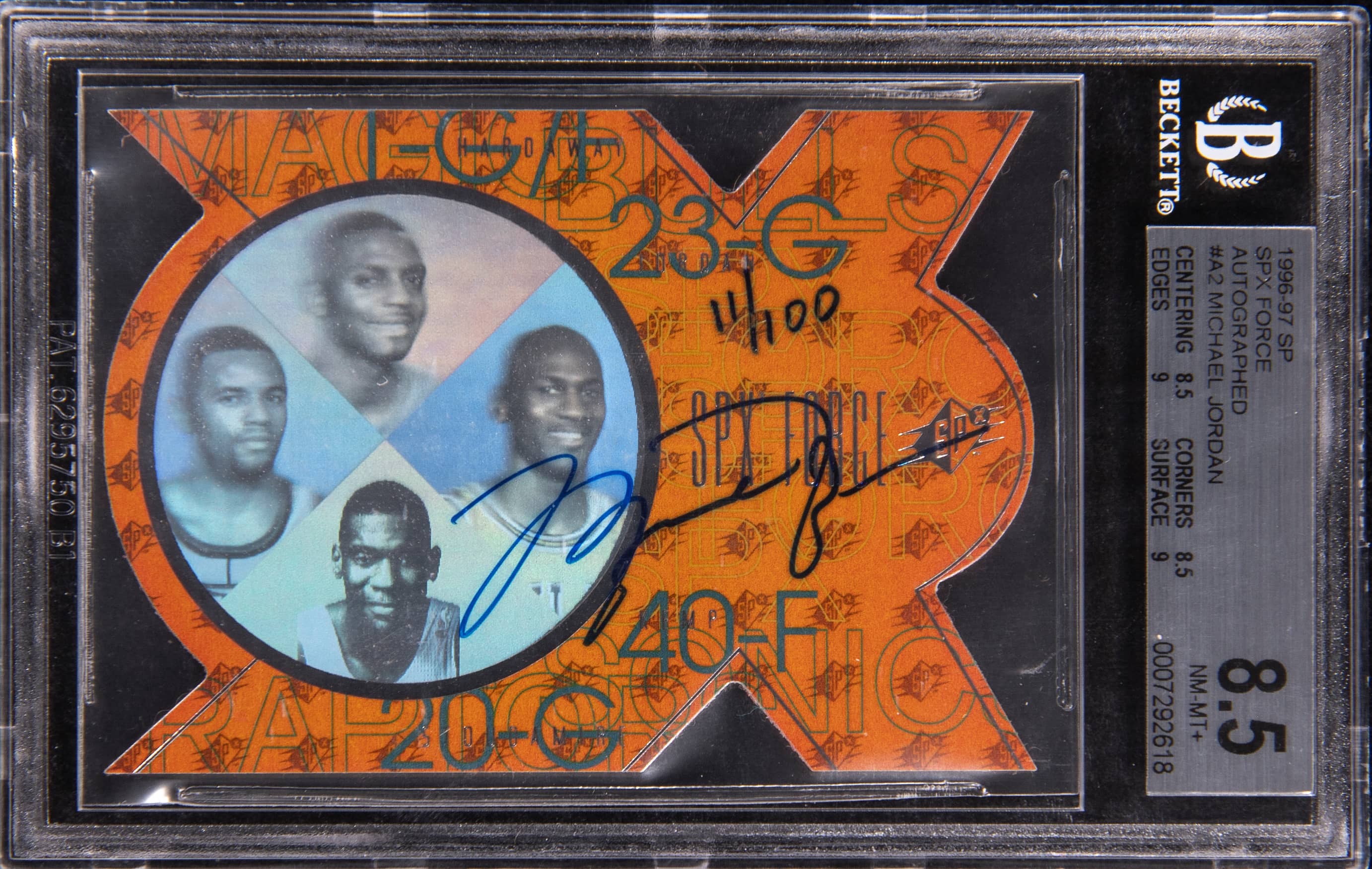 1996-97 SPx Force Auto Michael Jordan Sells for $82k