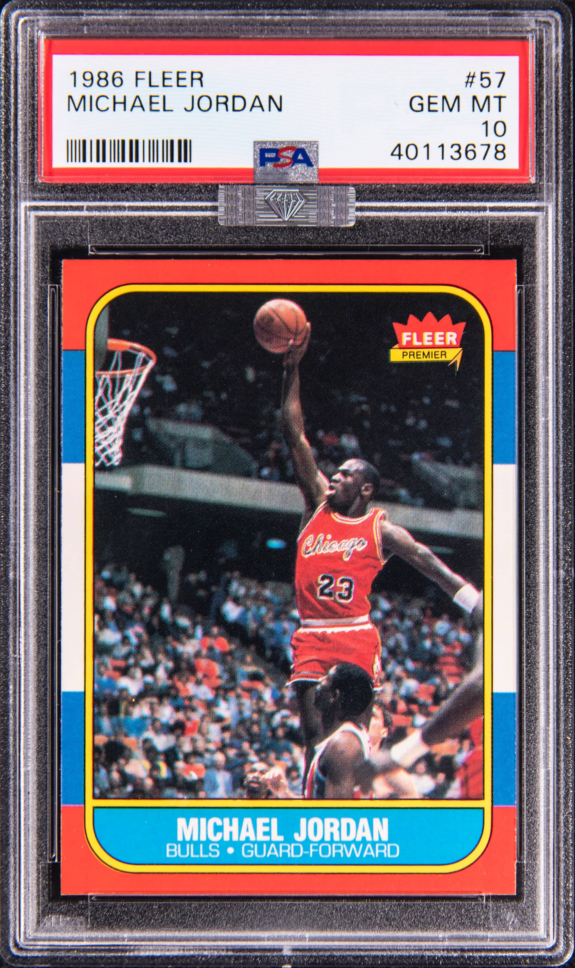 PSA 10 1986 Fleer Michael Jordan Rookie Sells