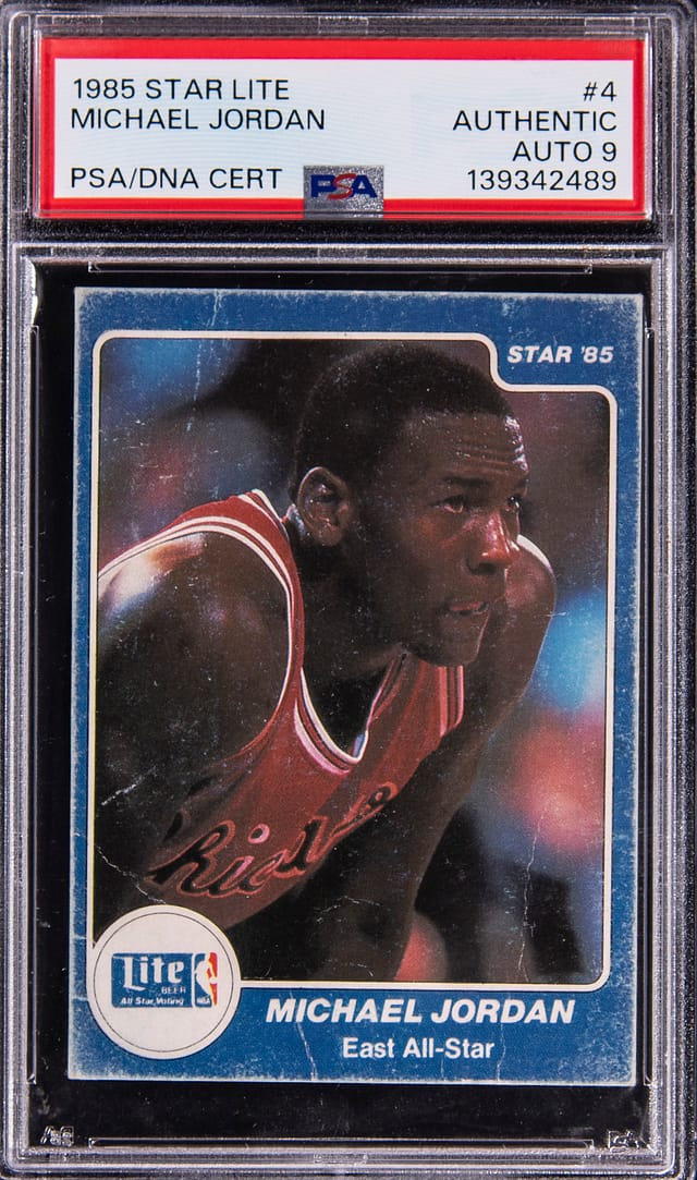 1985 Star Lite All-Stars Jordan Auto Sold for $13.5K