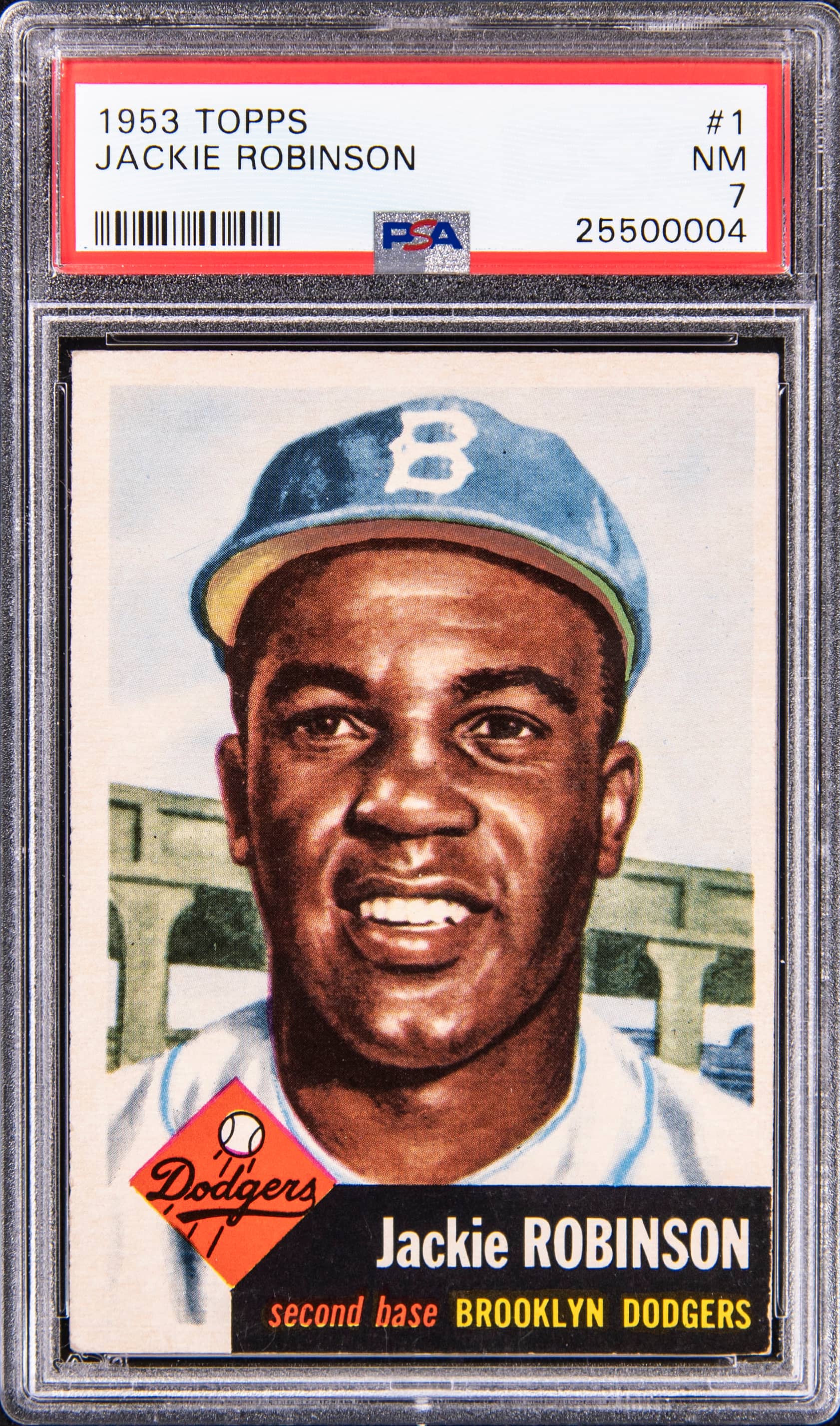 1953 Topps Jackie Robinson PSA 7 sells for $13,421