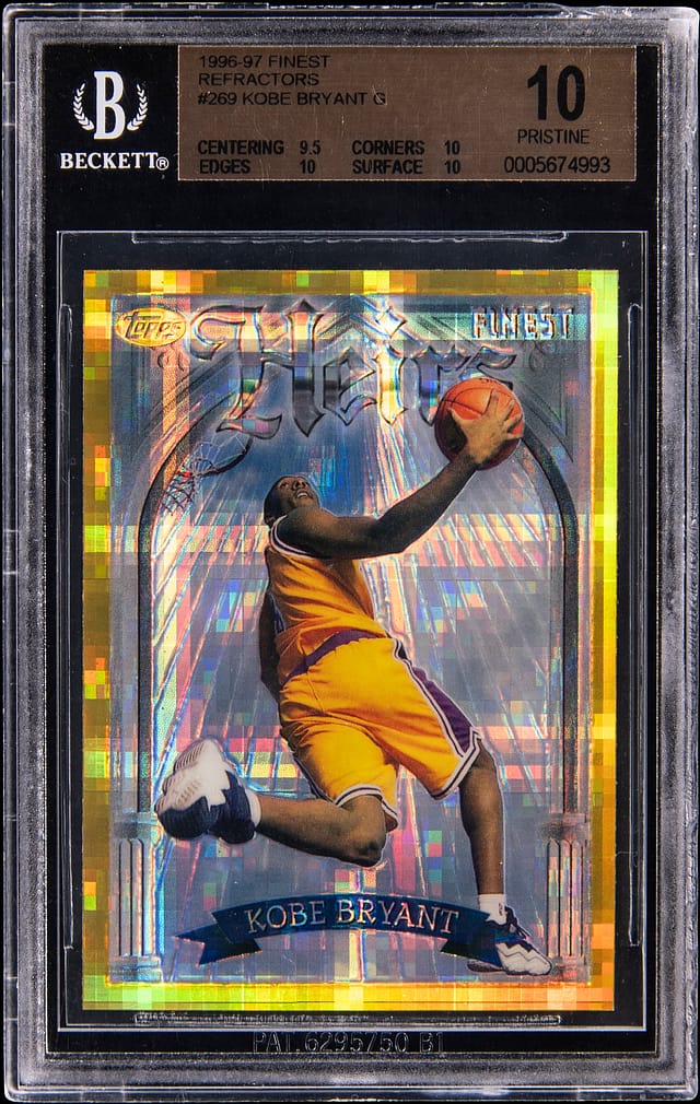 Kobe 1996-97 Finest Refractor BGS 10 Sells for $119K