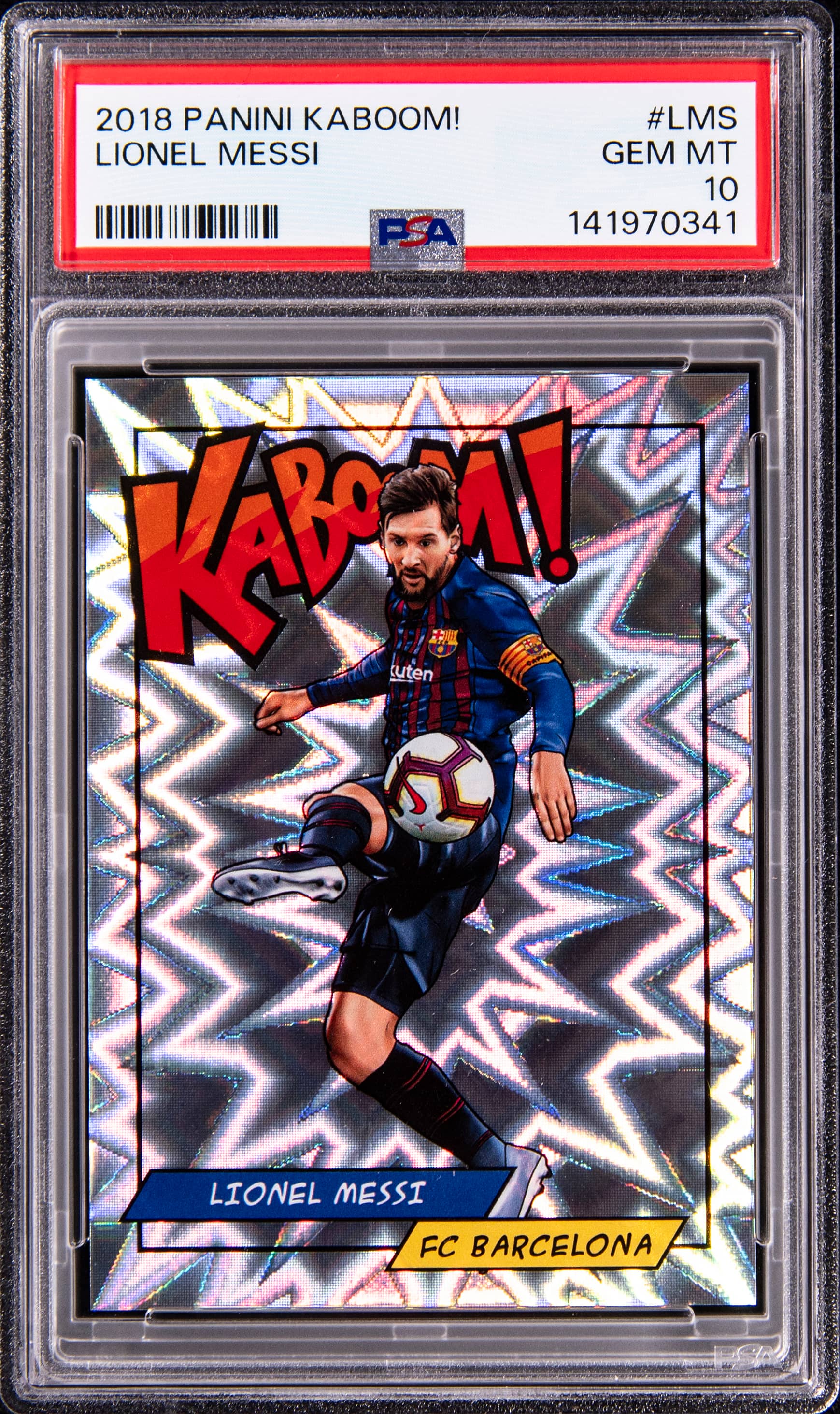 2018 Messi Kaboom! PSA 10 sells for $30,500