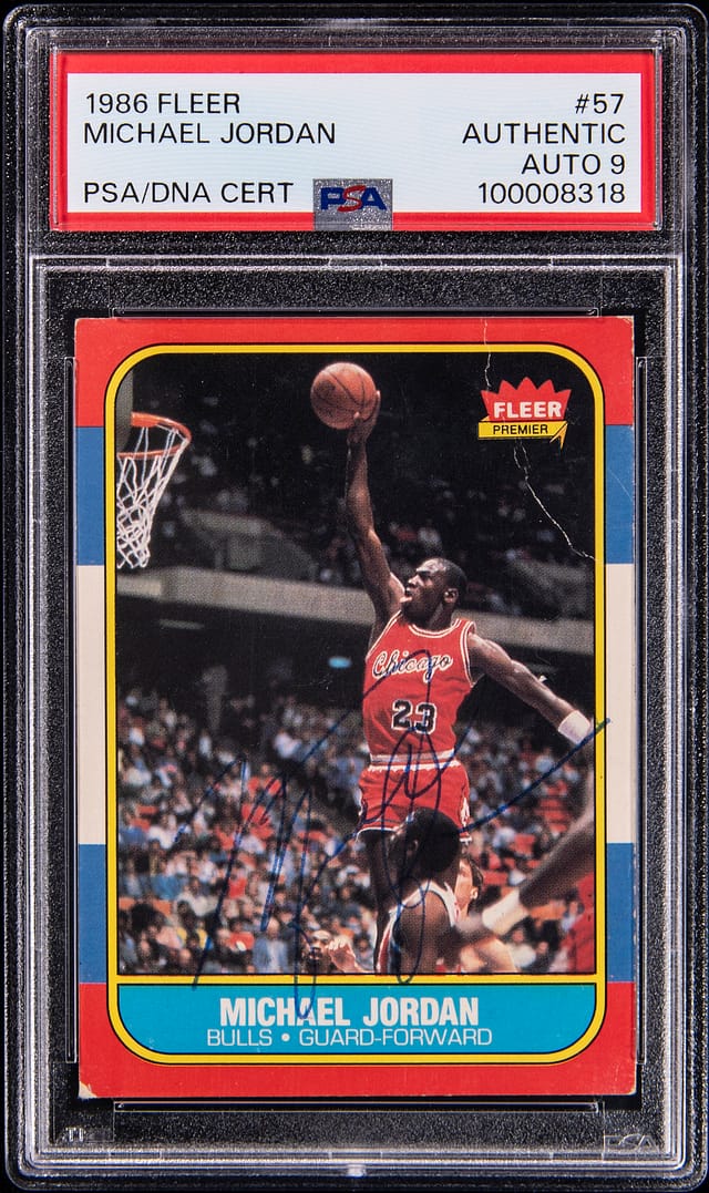 1986 Fleer Michael Jordan Auto Rookie Sells for $54,900
