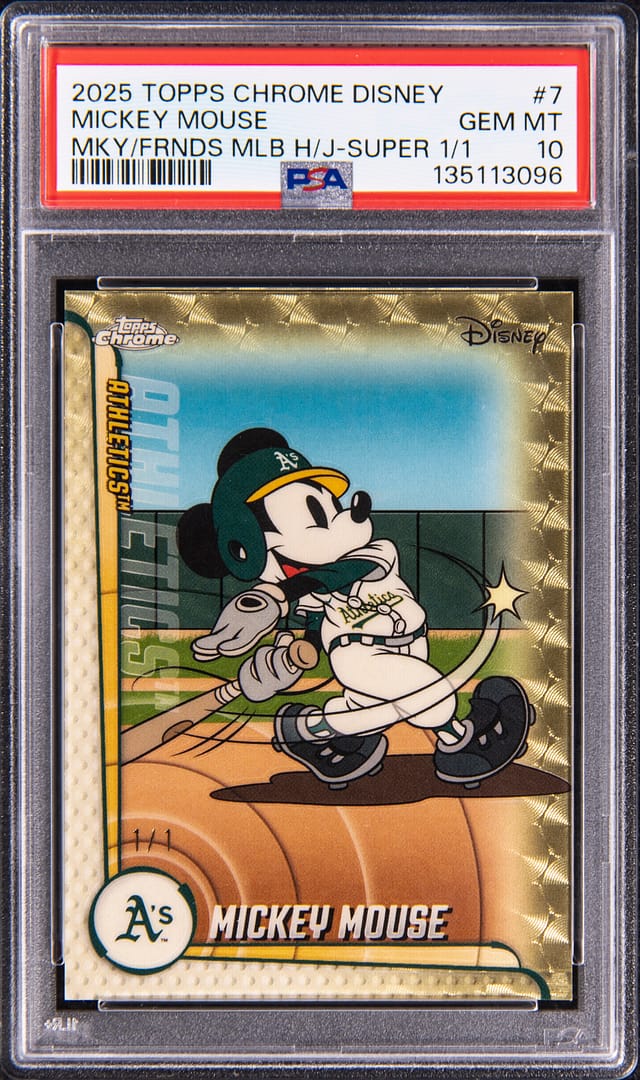 Mickey Mouse SuperFractor PSA 10 Sells for $12,200