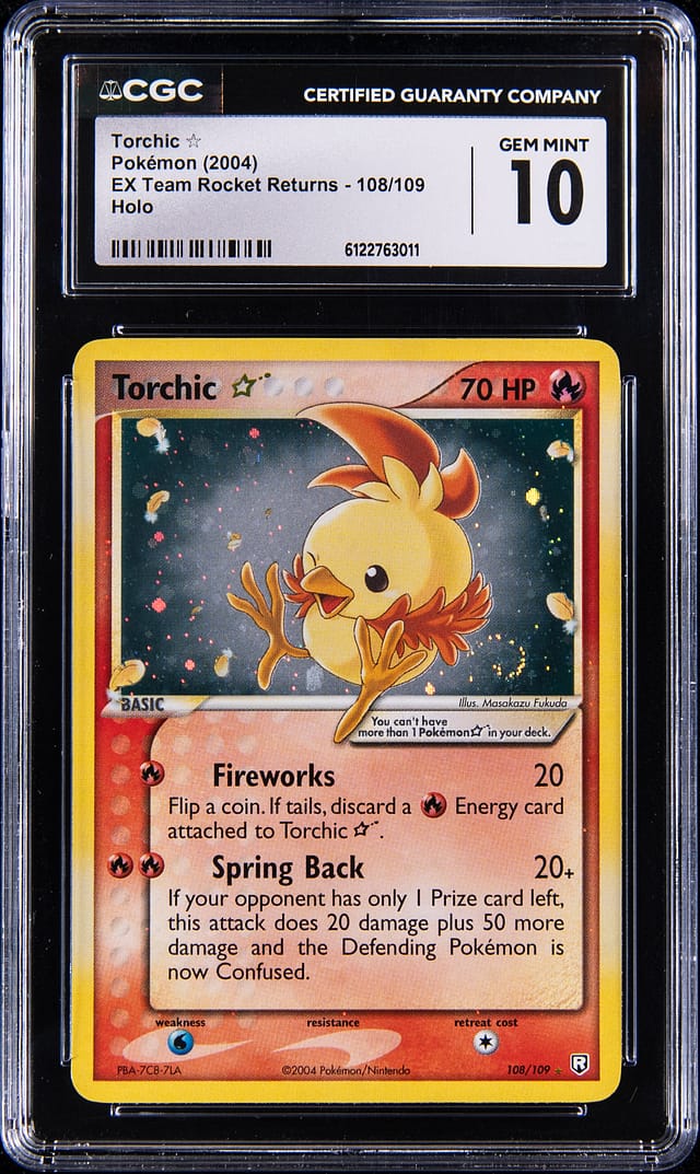 2004 Gold Star Torchic CGC 10 Sells for $53,070