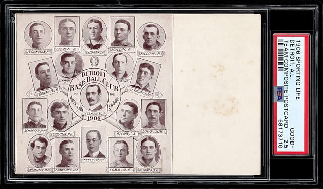 1906–07 Ty Cobb W601 Sporting Life Rookie Sells