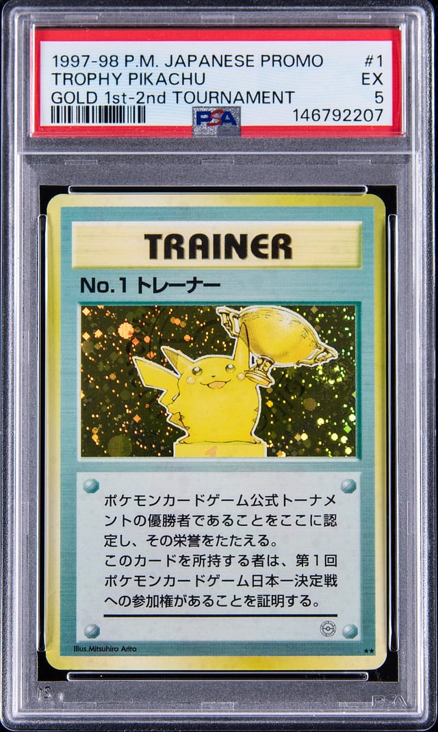 1998 Gold 1st Place Trophy Pikachu Sells for $268K