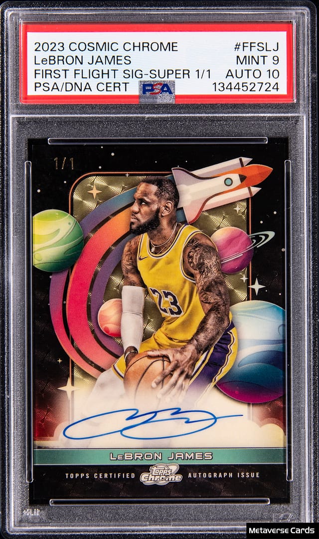 LeBron Cosmic Chrome 1/1 Auto Sells for $16,165