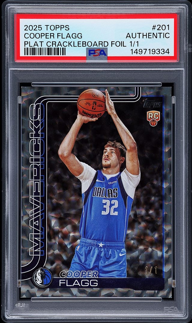 Cooper Flagg 1/1 Topps Platinum RC Sells for $29K