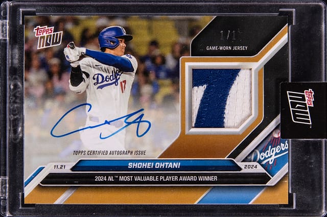 Shohei Ohtani 2024 Topps Now Offseason 1/1 Gold Sale