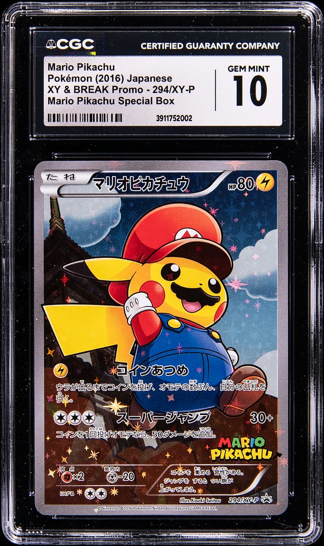 2016 Mario Pikachu CGC 10 Sells for $17,080 at Goldin