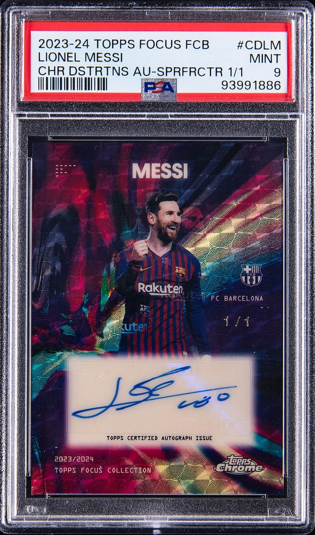 Messi 1/1 SuperFractor Auto Sells for $22K at Goldin