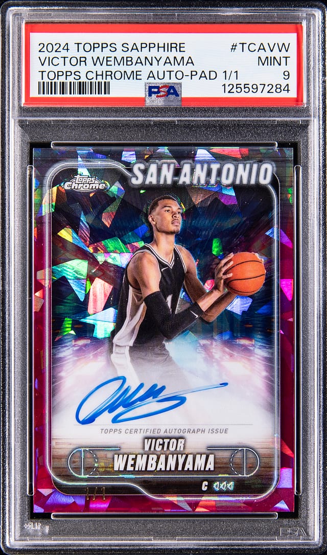 Victor Wembanyama Sapphire Padparadscha 1/1 Sale