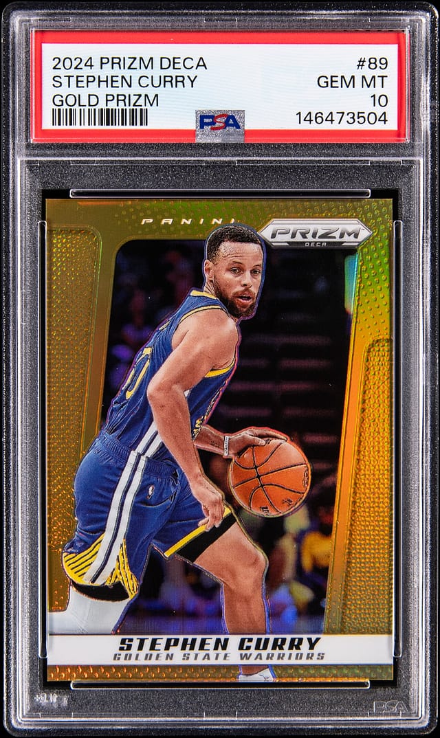 Stephen Curry 2024-25 Prizm Deca Gold /10 PSA 10 Sale