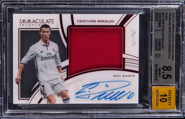 Ronaldo 2022-23 Immaculate 1/1 Auto Sells for $15K