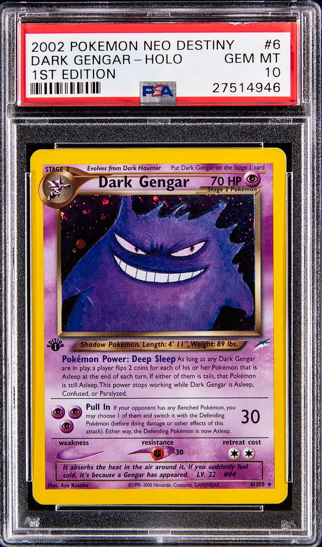 2002 Dark Gengar Neo Destiny PSA 10 Sells for $20K