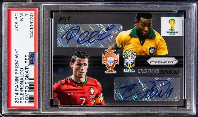 Pelé/Ronaldo 2014 Prizm Dual Auto Sells for $19.5K