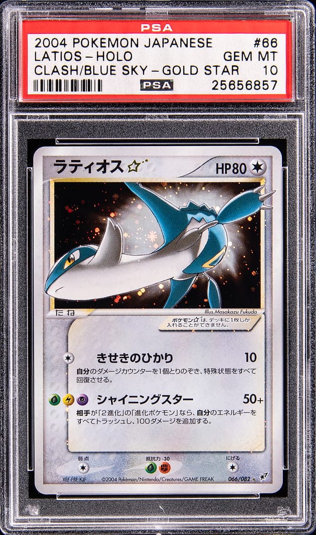 2004 Gold Star Latios PSA 10 sells for $13,427
