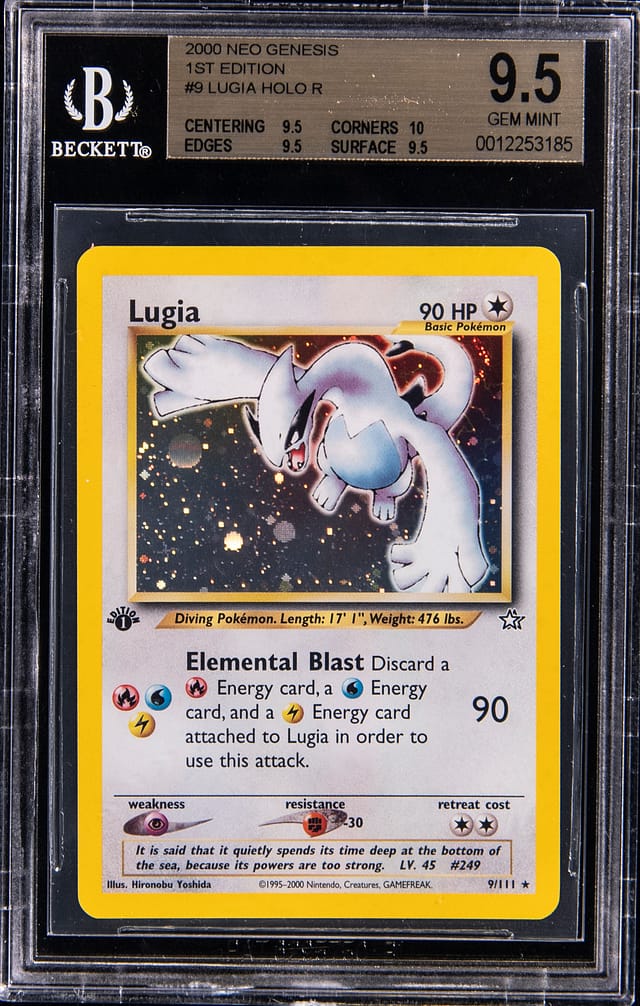 2000 Neo Genesis 1st Ed Lugia BGS 9.5 Sale