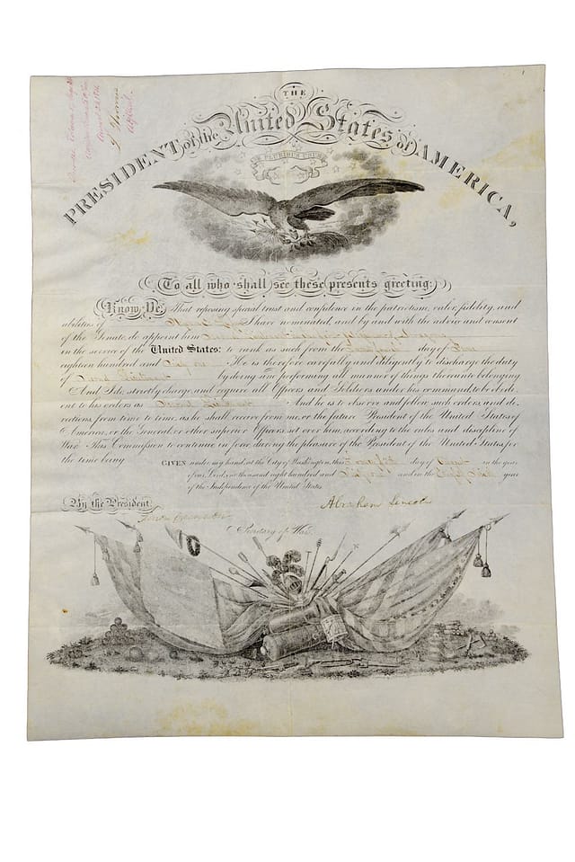 Abraham Lincoln 1861 Civil War Document Sold