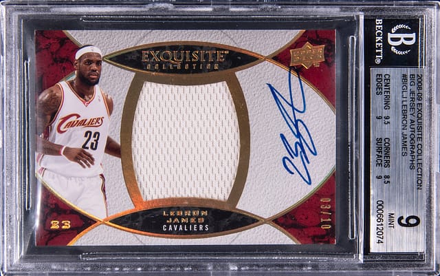 2008-09 Exquisite LeBron Auto Jersey Sells for $29K