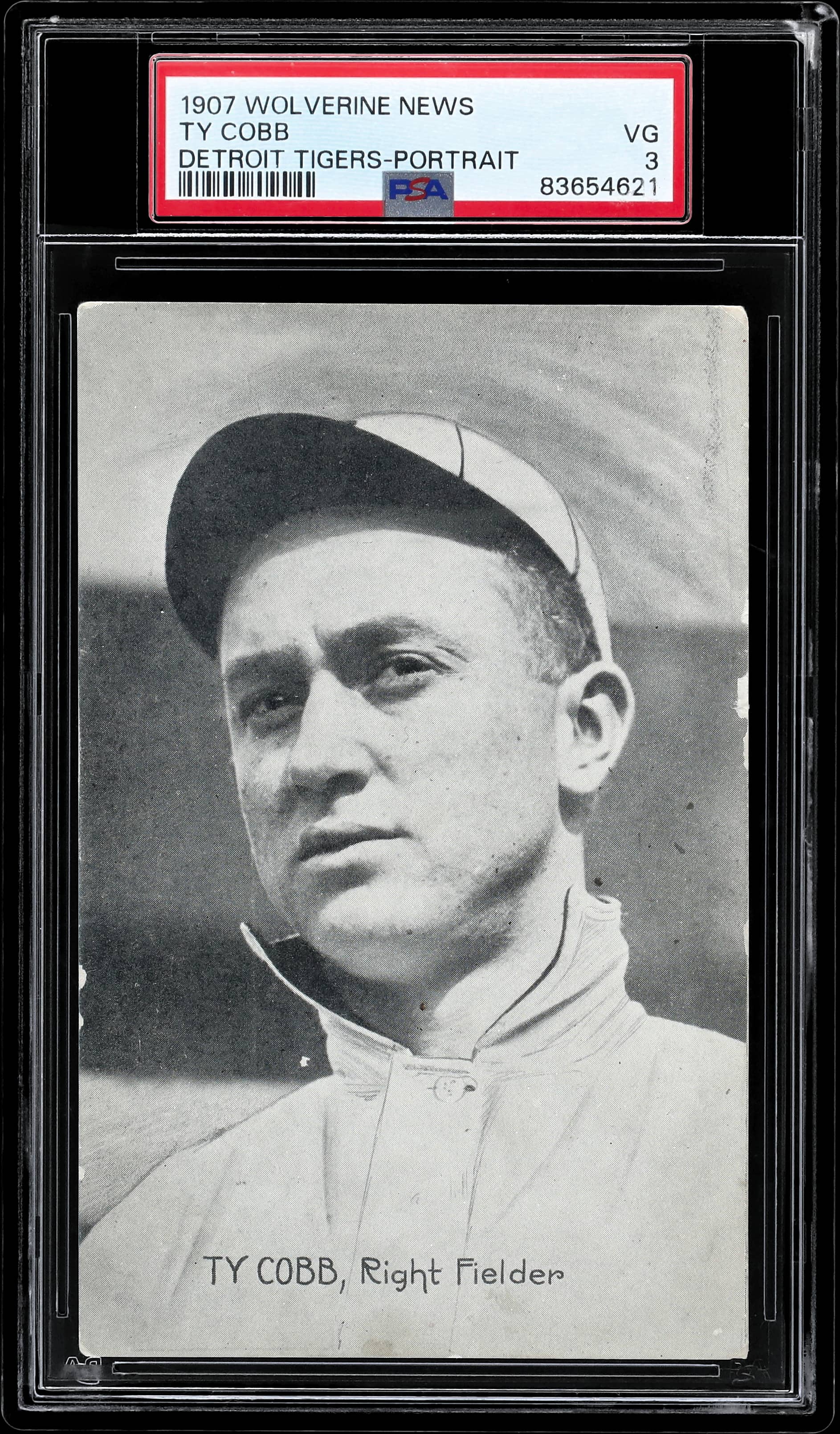 1907 Ty Cobb Wolverine Rookie Postcard Sells for $40K