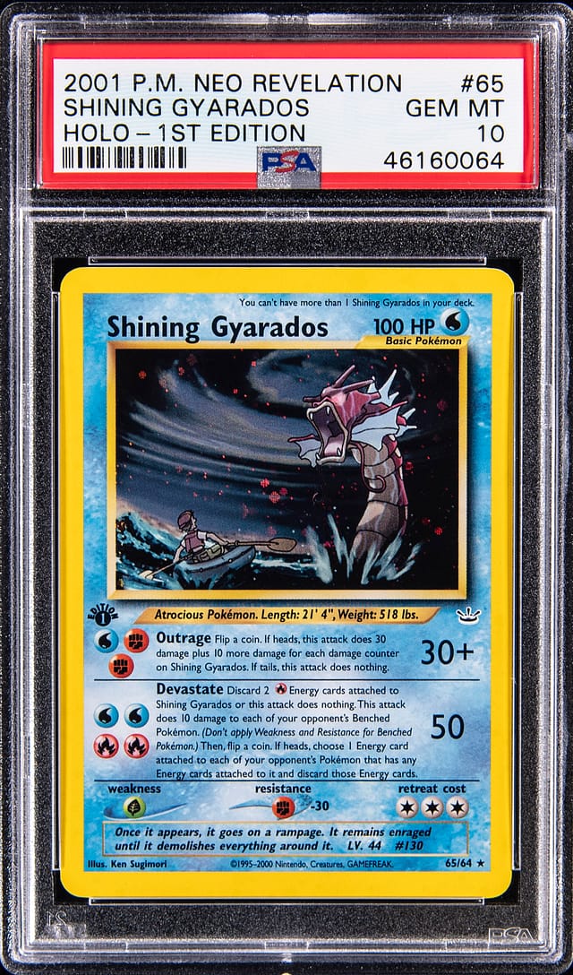 Shining Gyarados PSA 10 Neo Revelation Sale Analysis