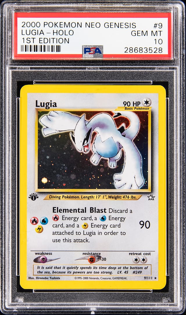 2000 Neo Genesis 1st Ed Lugia PSA 10 sells for $146K