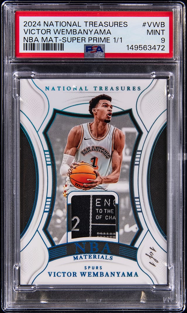 Victor Wembanyama NT Super Prime 1/1 Sells for $44K
