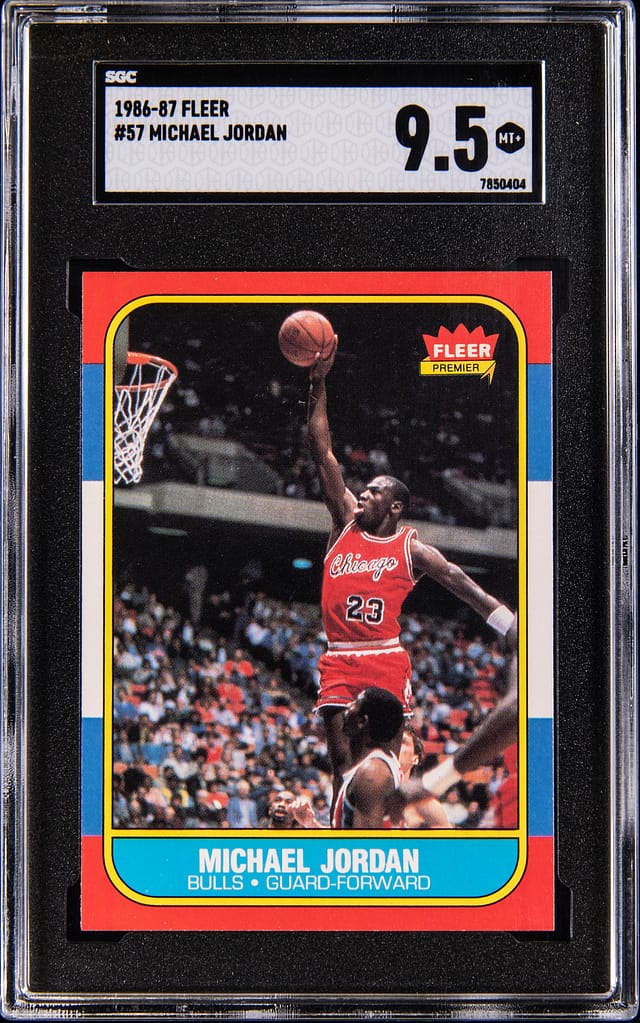 1986 Fleer Michael Jordan Rookie SGC 9.5 Sells at Goldin