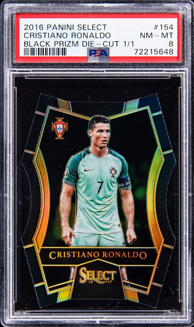 2016-17 Ronaldo Select Black Prizm 1/1 Sells for $20K