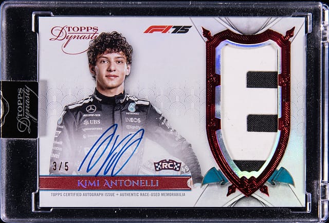 Kimi Antonelli 2025 Dynasty F1 Patch Auto /5 Sells