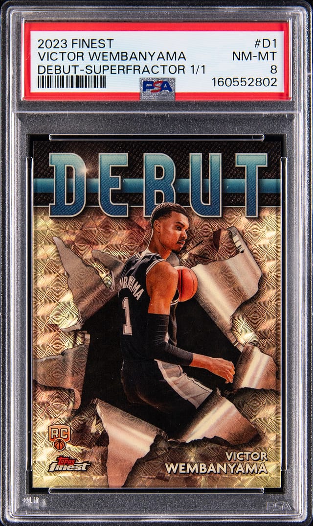 Victor Wembanyama Finest Debut SuperFractor 1/1 Sale