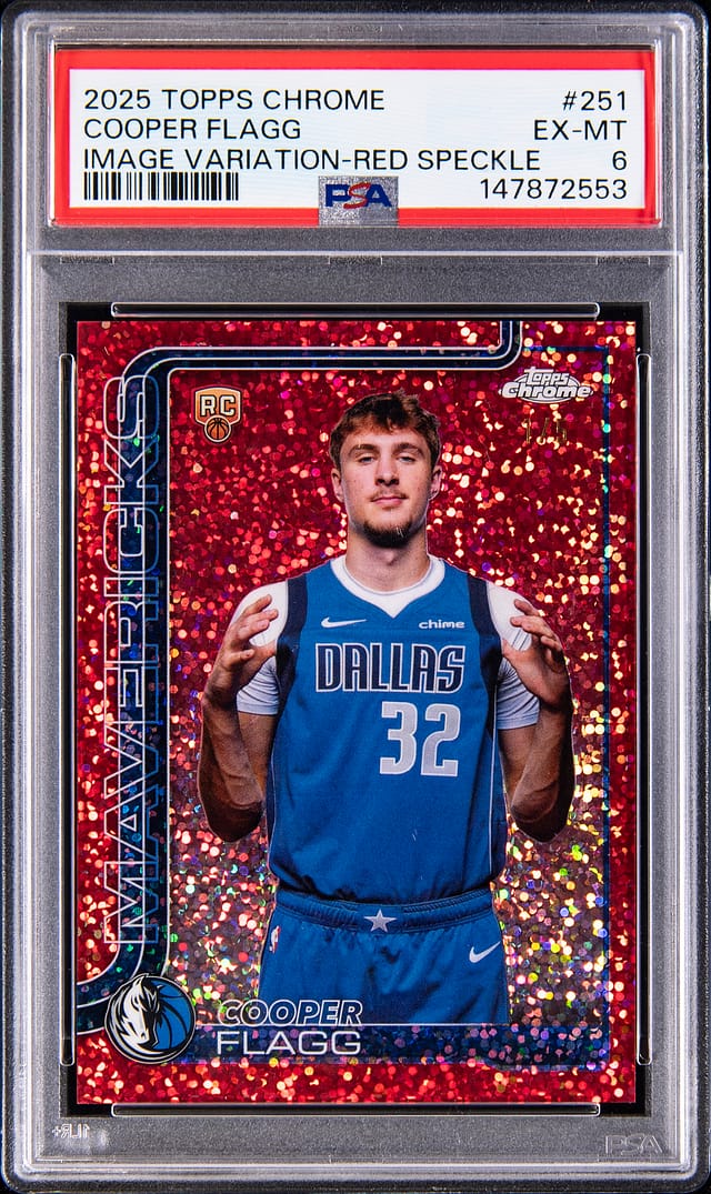 Cooper Flagg Red Speckle /5 Topps Chrome sale