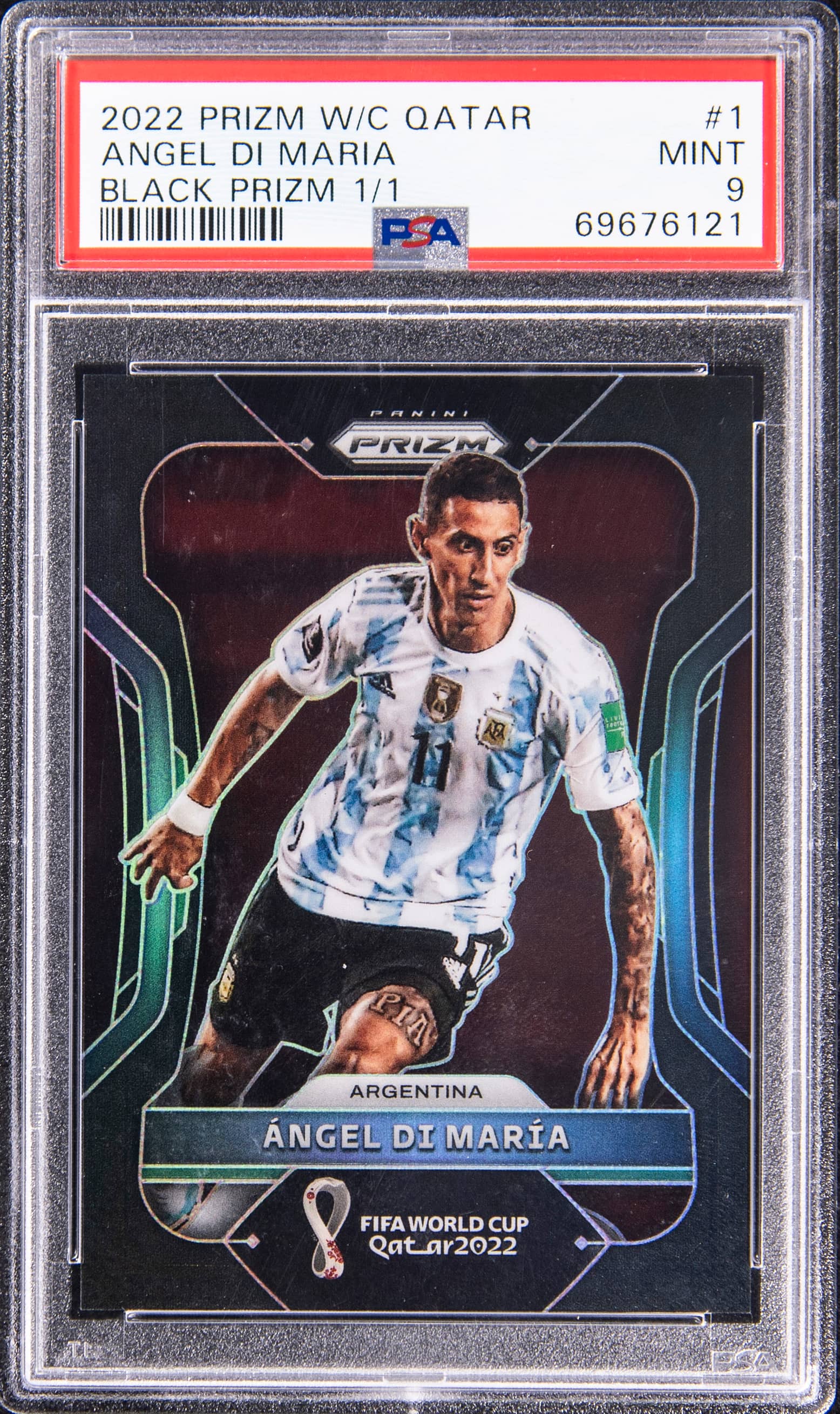 Angel Di Maria 2022 Prizm Black 1/1 Sells for $21K