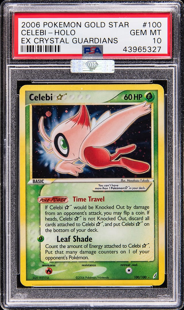 2006 EX Crystal Guardians Gold Star Celebi PSA 10 Sale