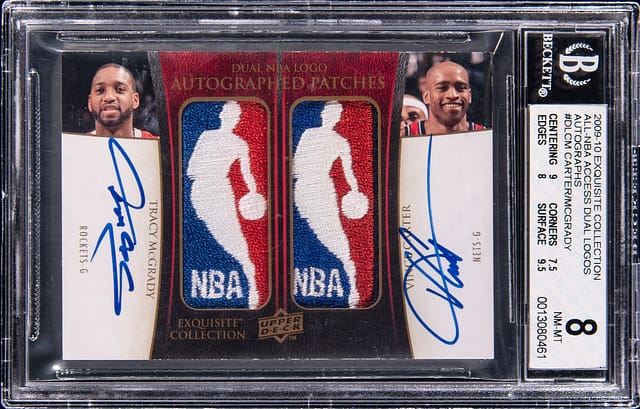 T-Mac & Vince Exquisite Dual Logoman Auto 1/1 Sale